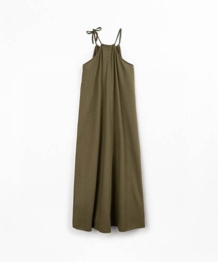 Robe longue à bretelles