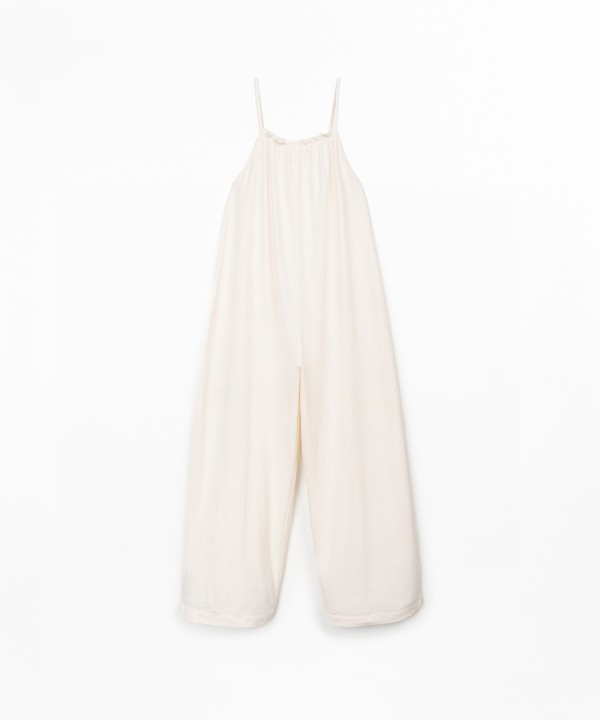 Jersey jumpsuit in organic and recycled cotton