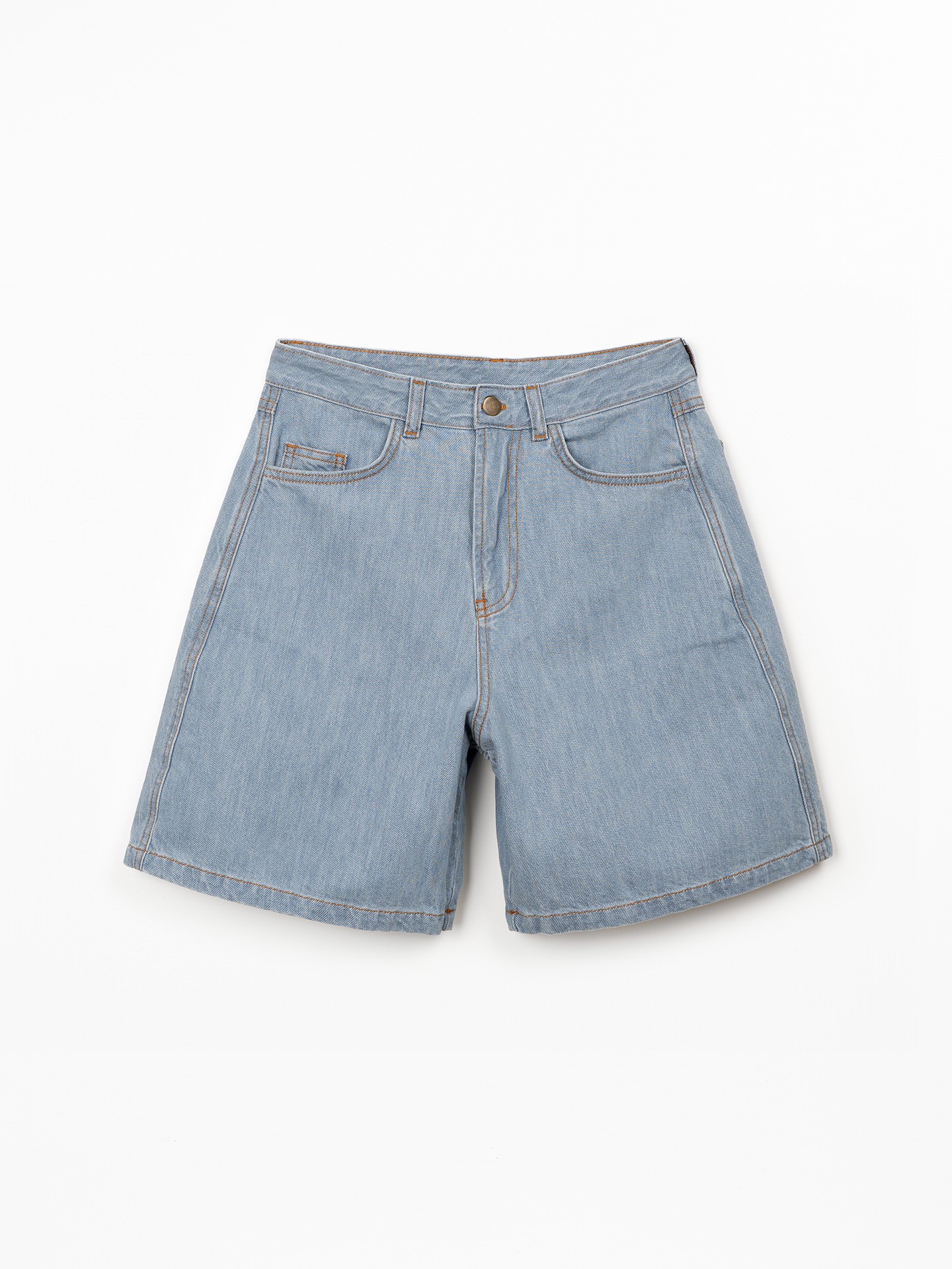 Short en jean en coton