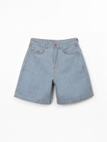 Short en jean en coton