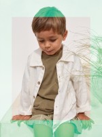 Camisa de tecido em linho