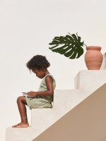 Cal��o de malha com efeito crochet