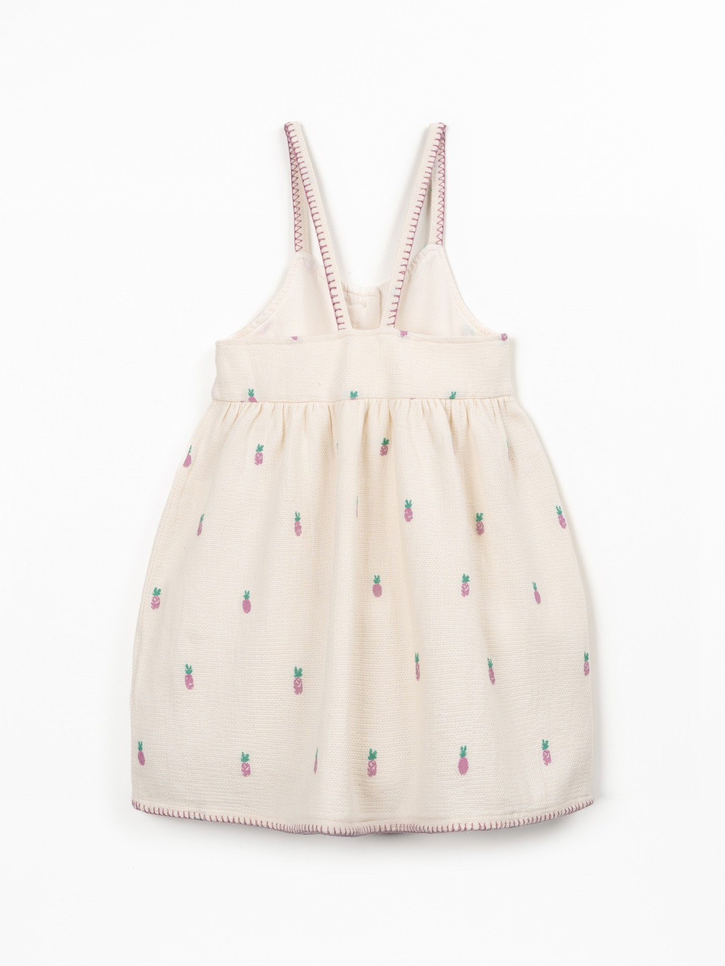 Vestido com estampado de ananases