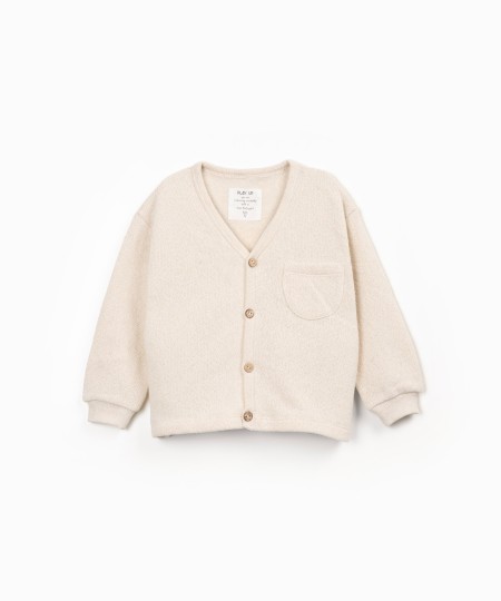 Knit jacket with chest pocket