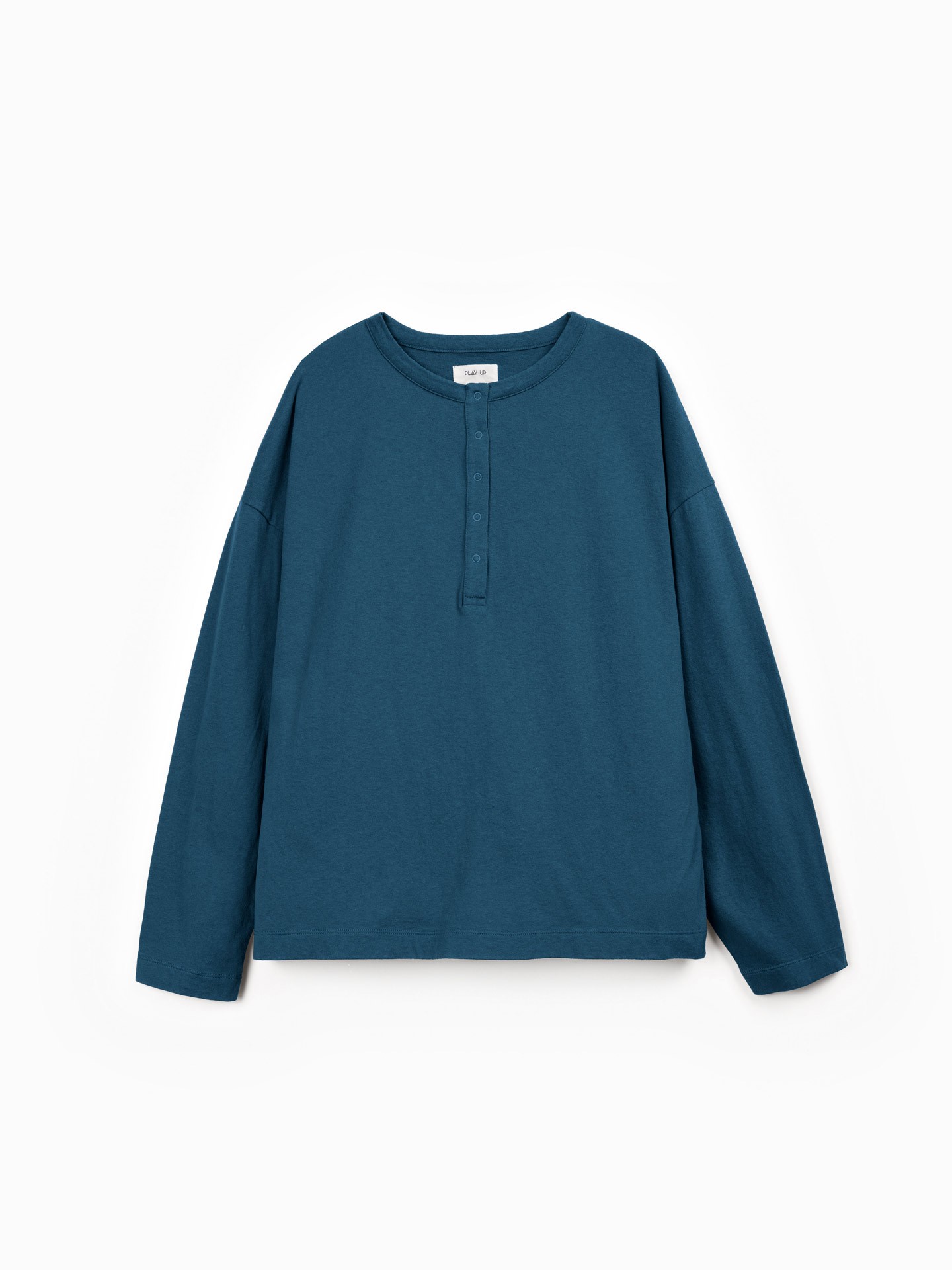 Knit T-shirt with organic cotton and recycled cotton