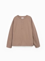 Knit T-shirt with organic cotton and recycled cotton Knit T-shirt with organic cotton and recycled cotton