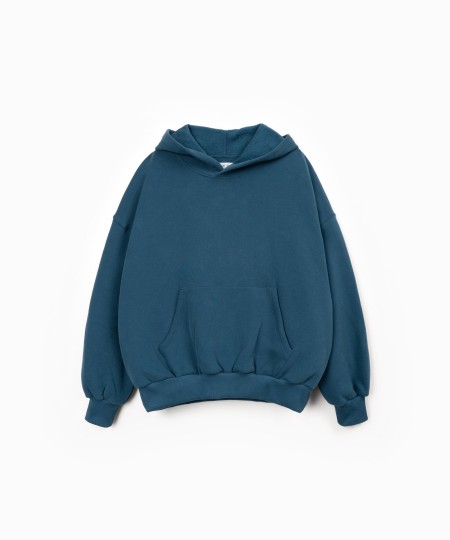 Cotton Hoodie with Kangaroo Pocket