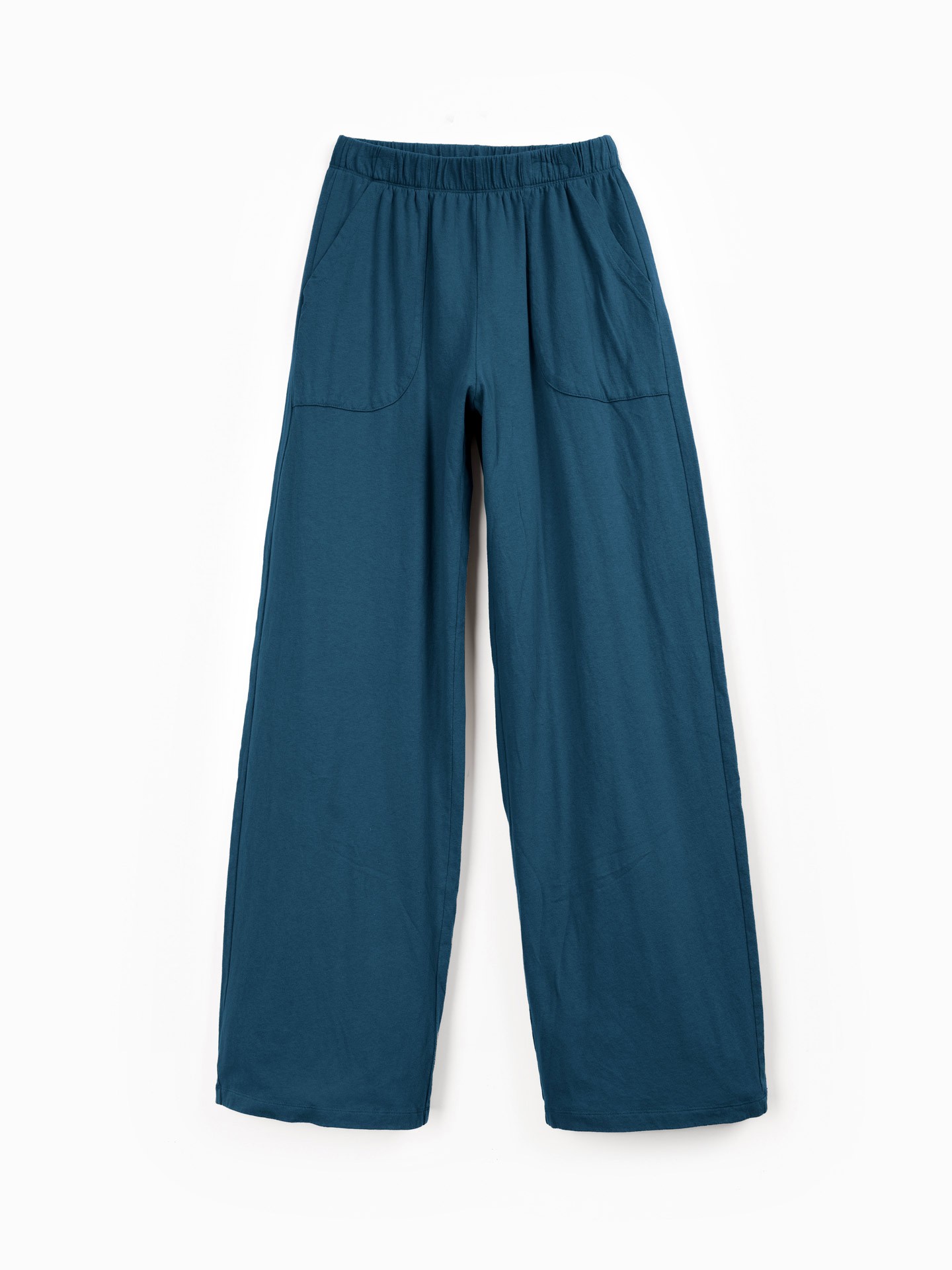 Jersey trousers with elastic waistband