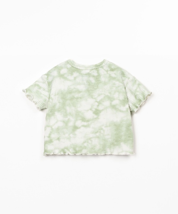 T-shirt com estampado tie dye
