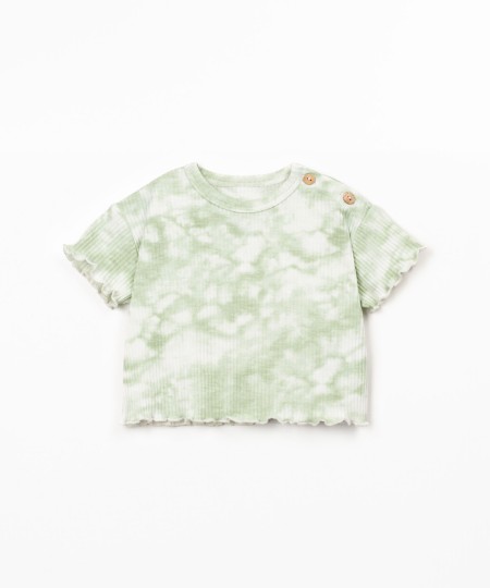 T-shirt com estampado tie dye