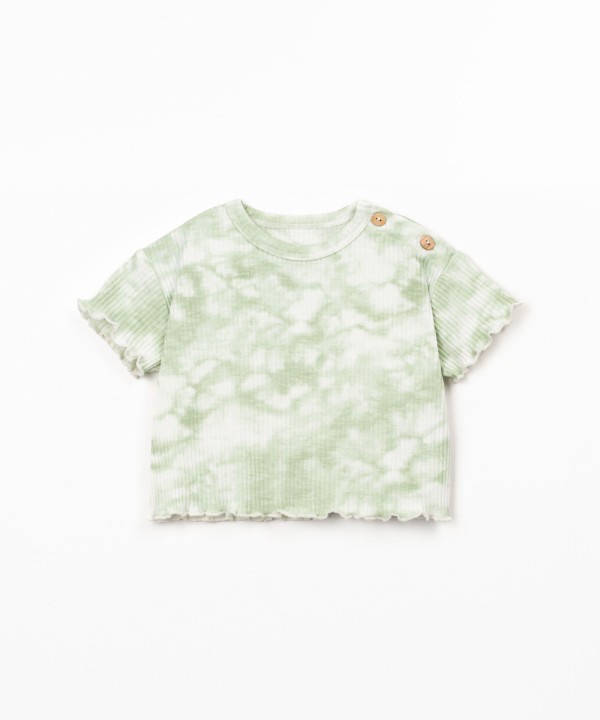 T-shirt com estampado tie dye