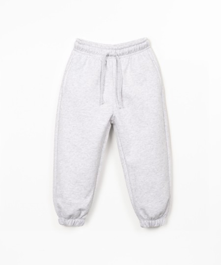 Pantaloni in maglina con miscela di fibre naturali e fibre riciclate