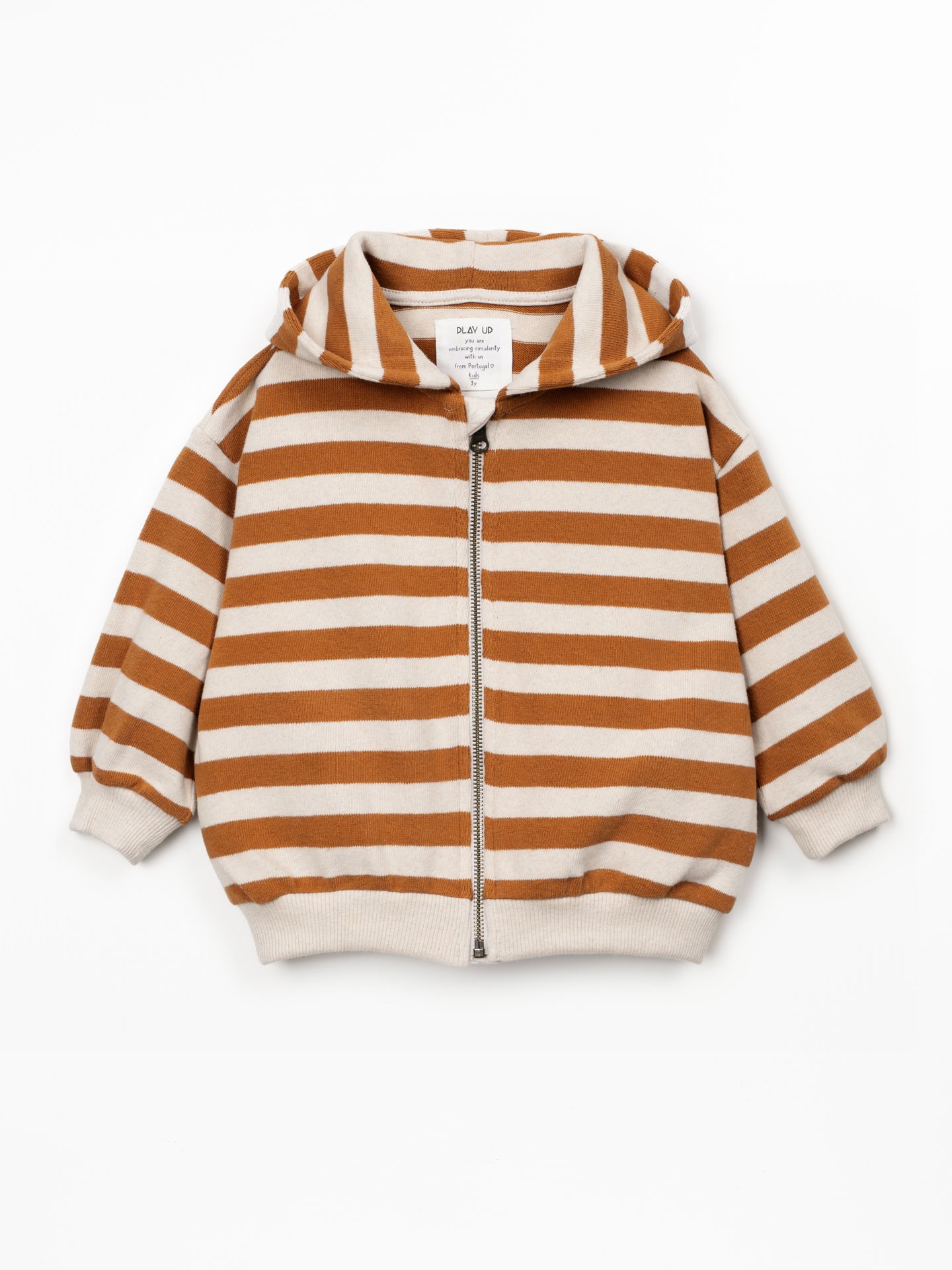 Striped knit jacket