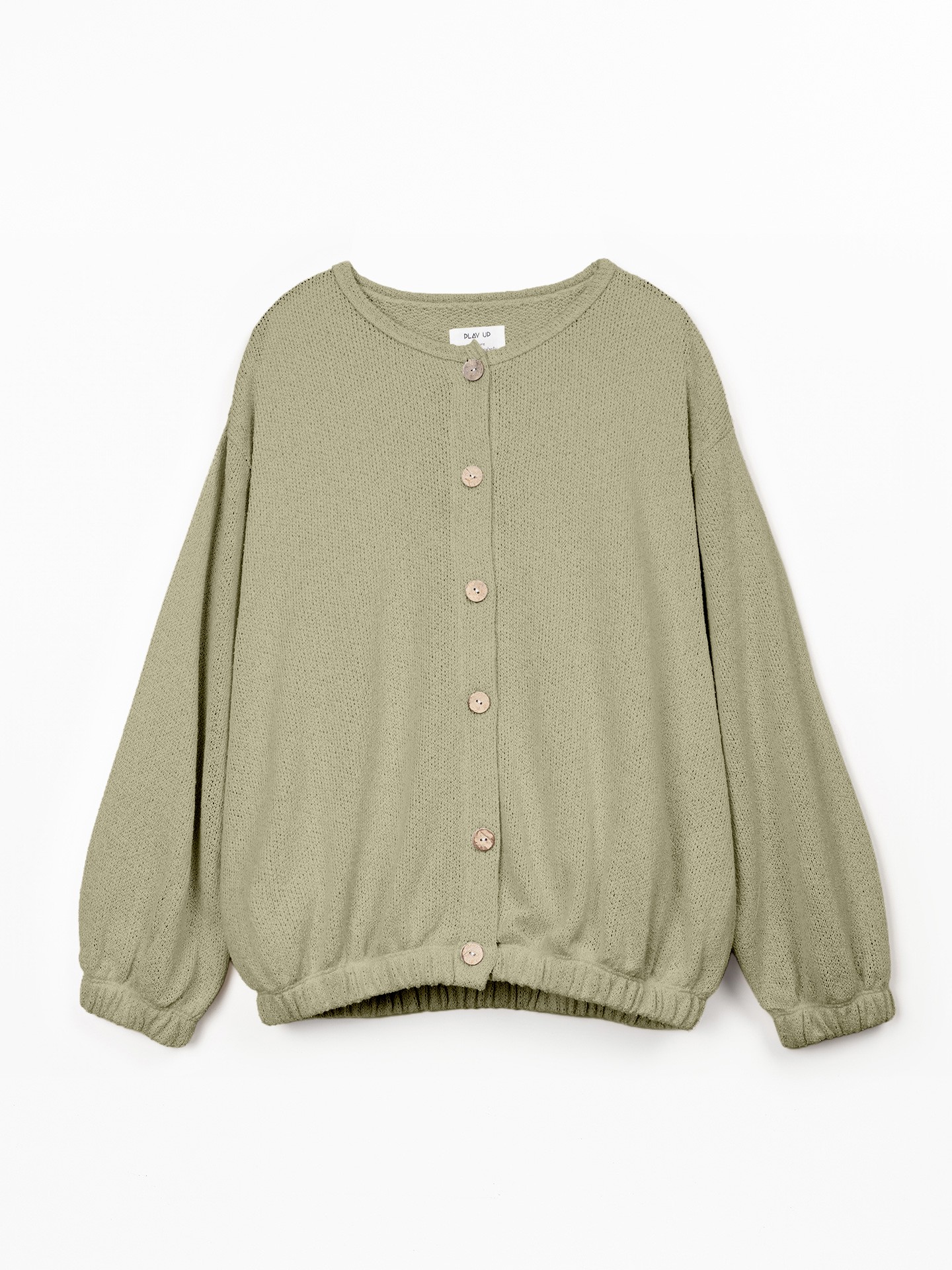 Giacca in maglia con bottoni in cocco