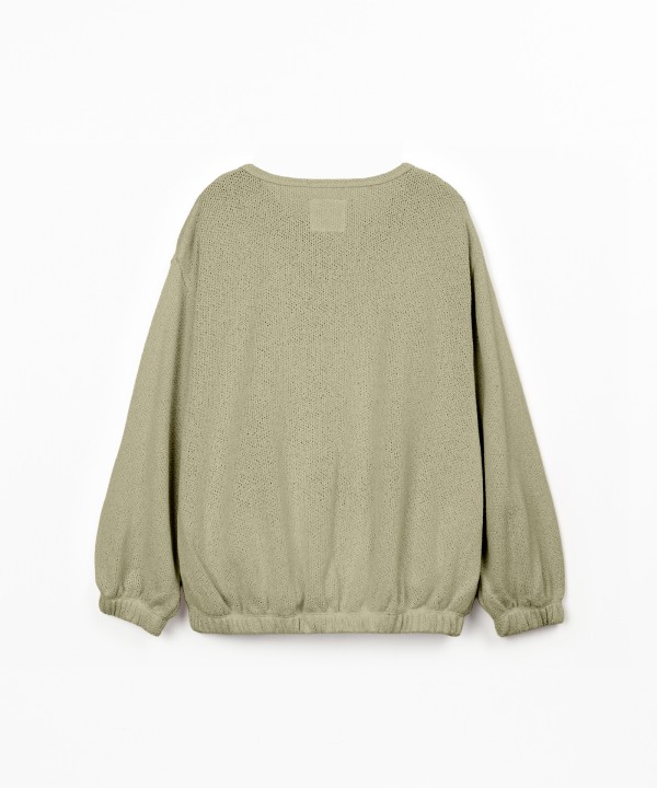 Giacca in maglia con bottoni in cocco