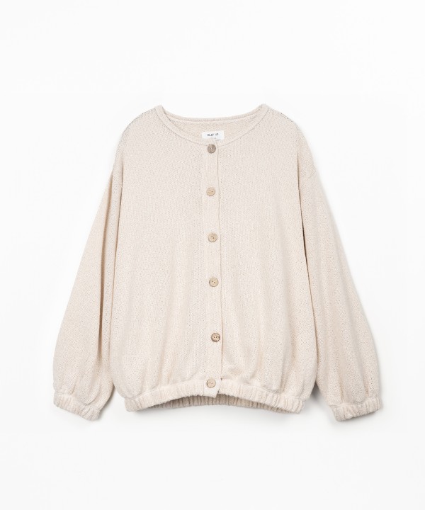 Giacca in maglia con bottoni in cocco