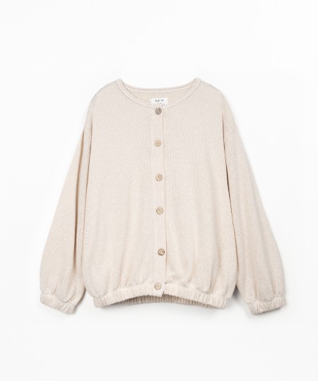 Giacca in maglia con bottoni in cocco