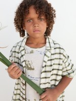 Camicia in tessuto con stampa