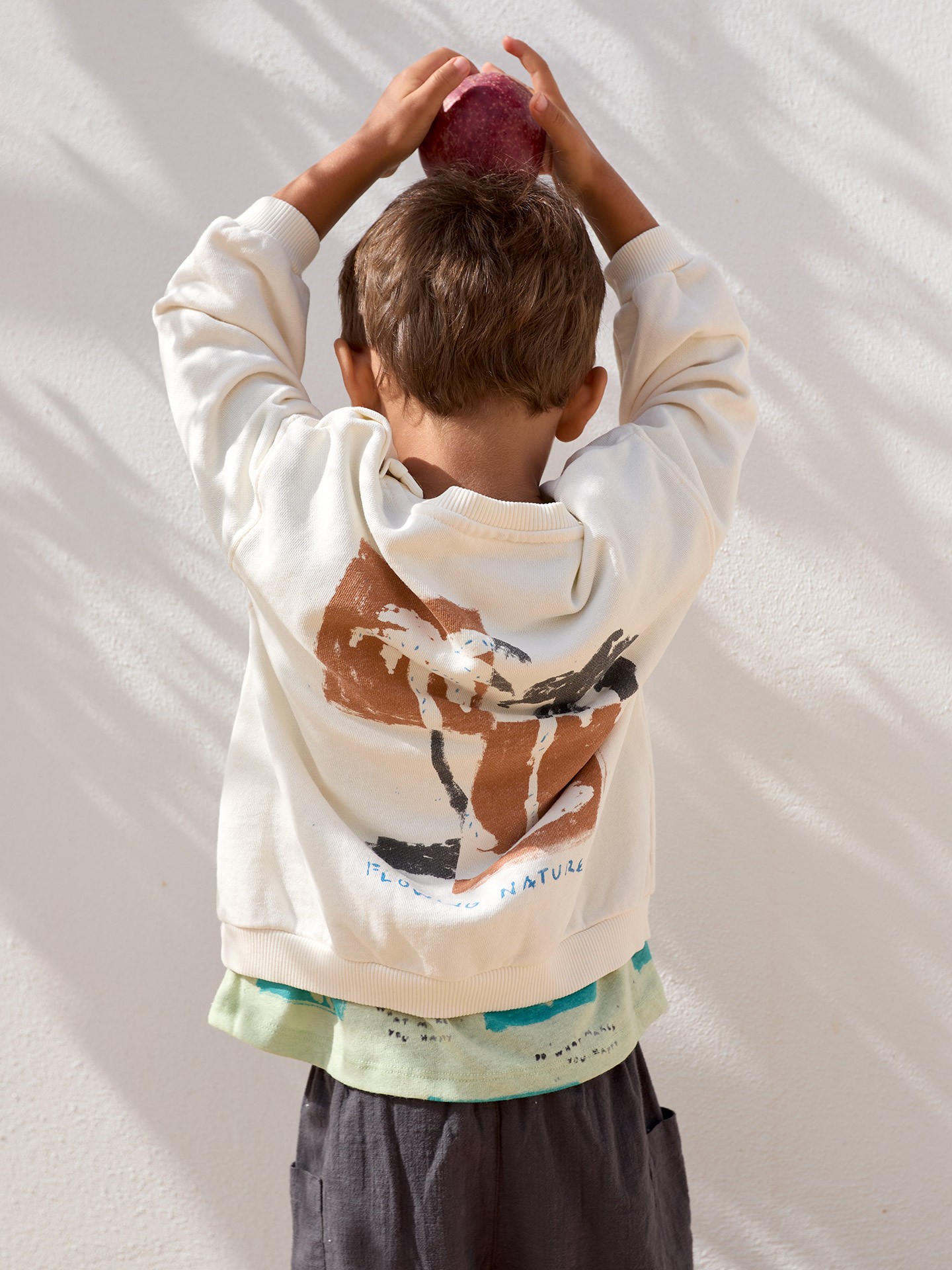 Organic cotton knit sweater