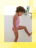 Maillot de bain imprim� en coton biologique