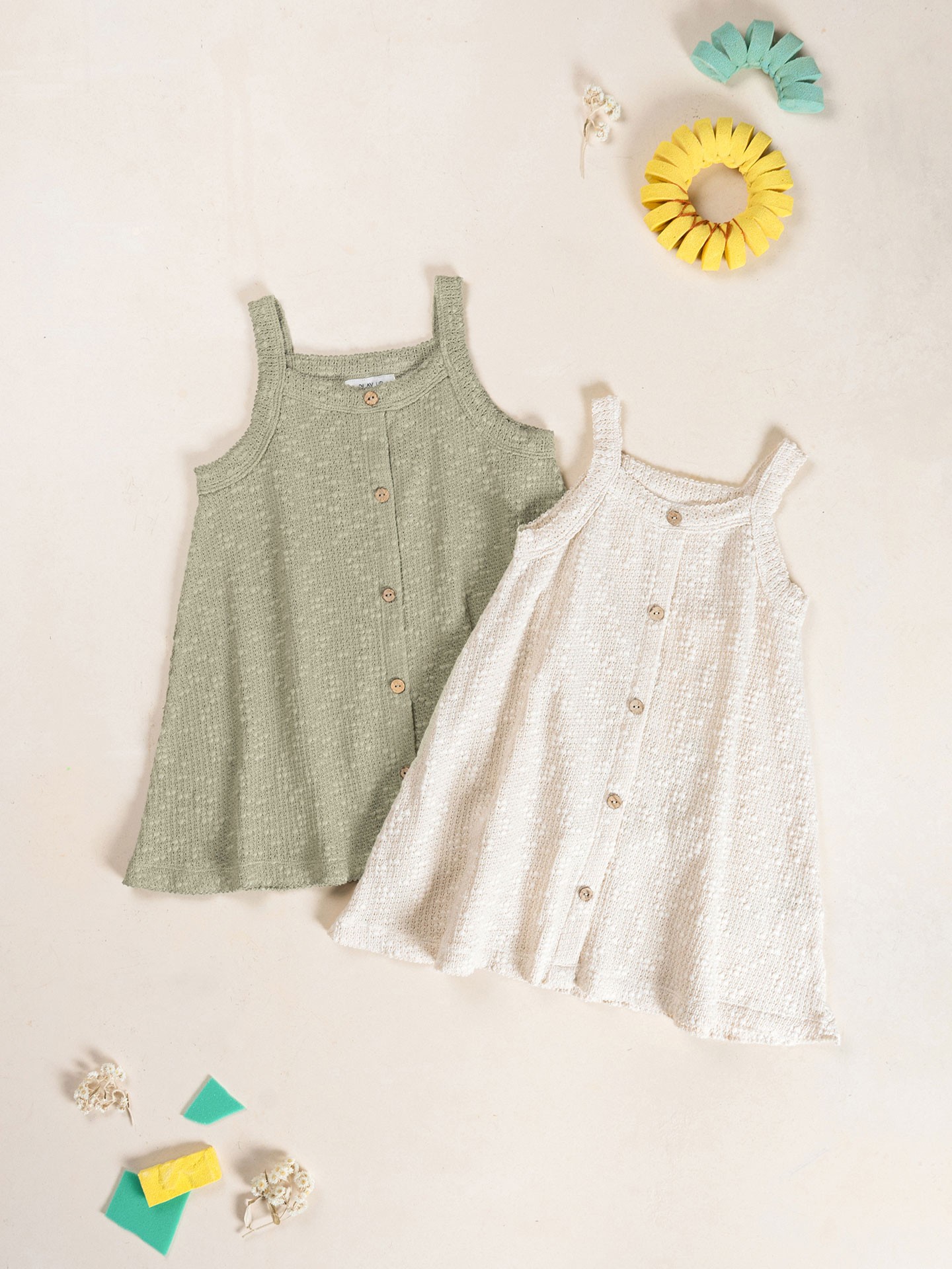 Vestido de punto efecto crochet