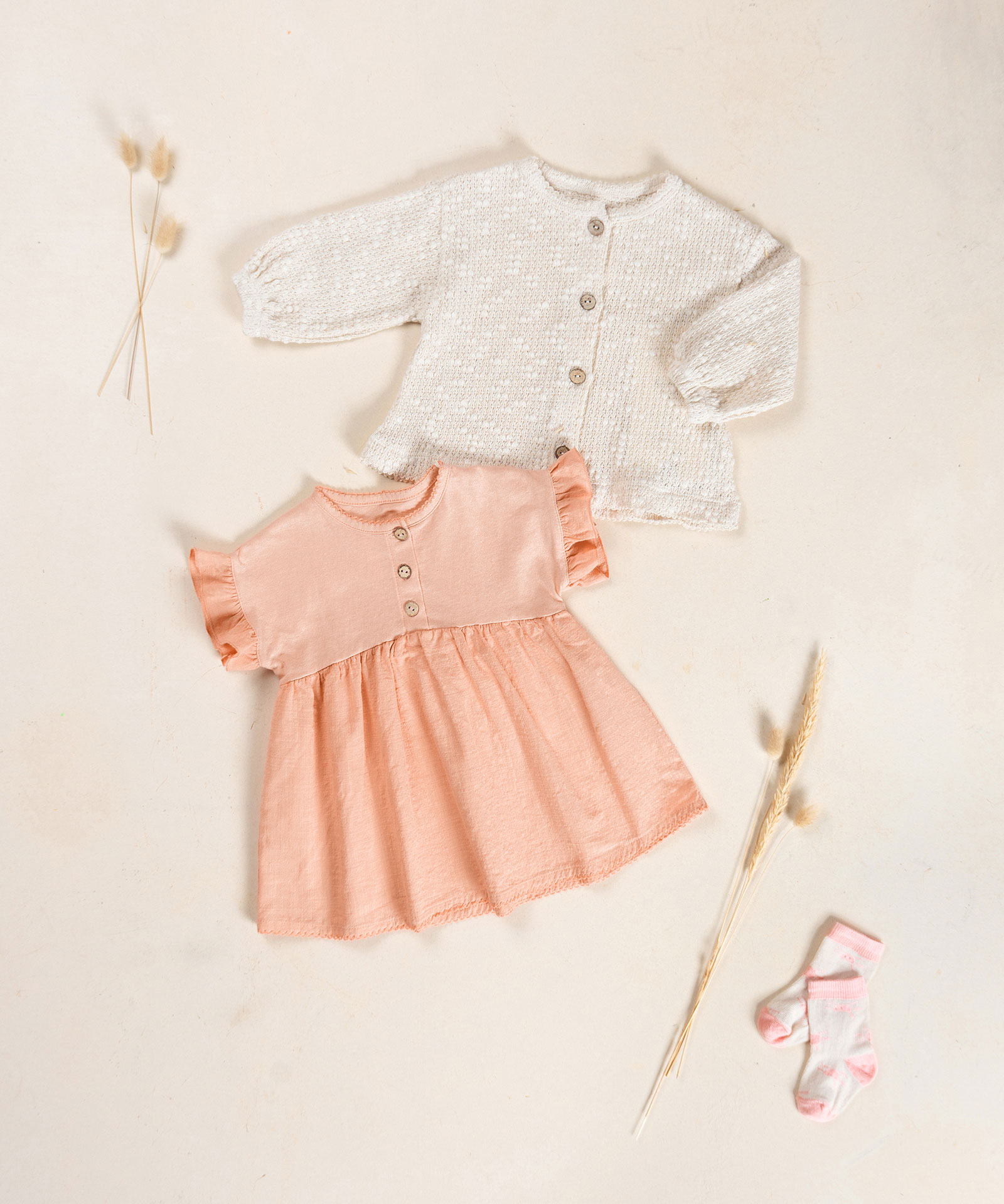 Dress in organic and recycled cotton blend