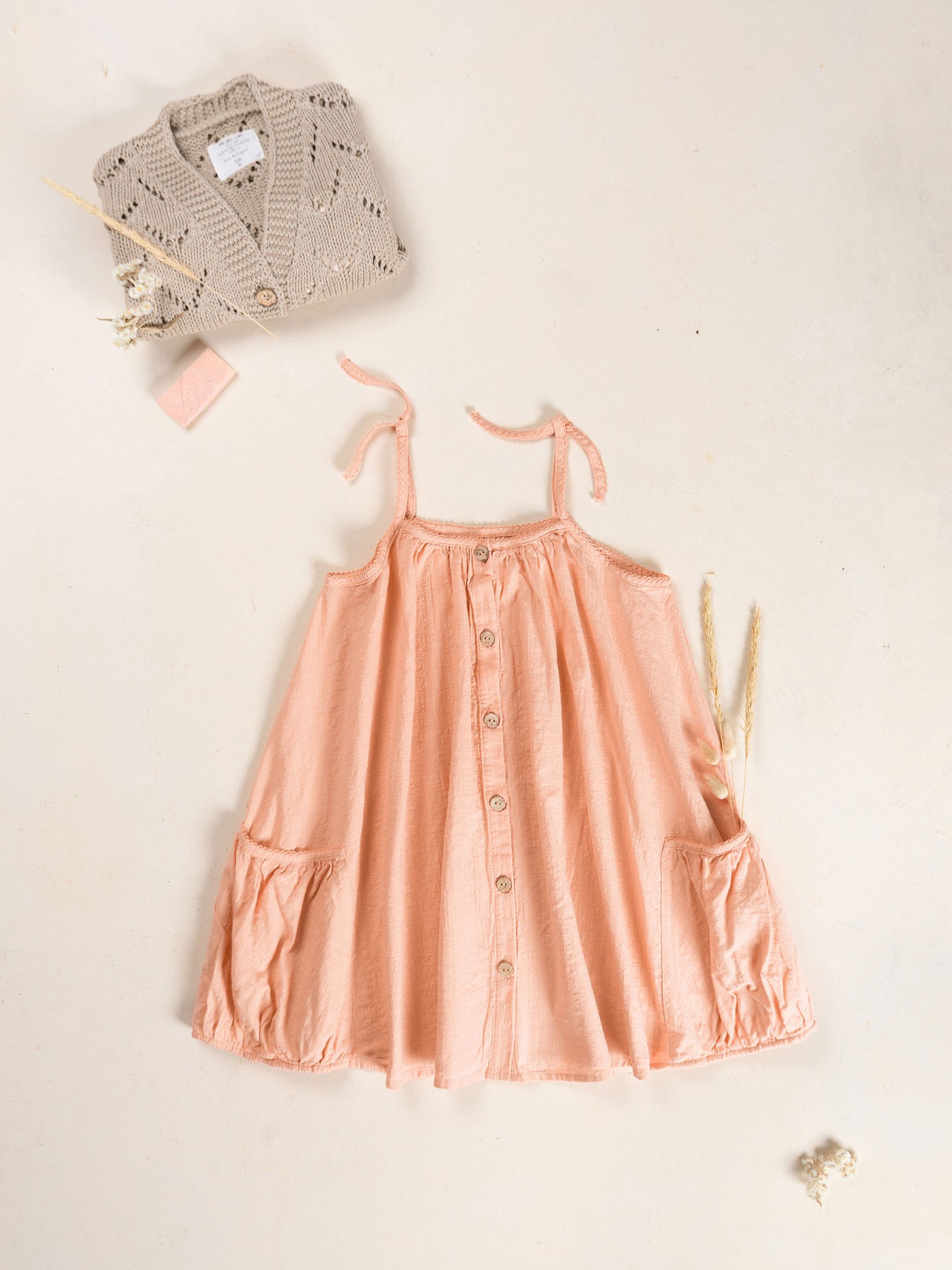 Vestido de tejido de algodón orgánico