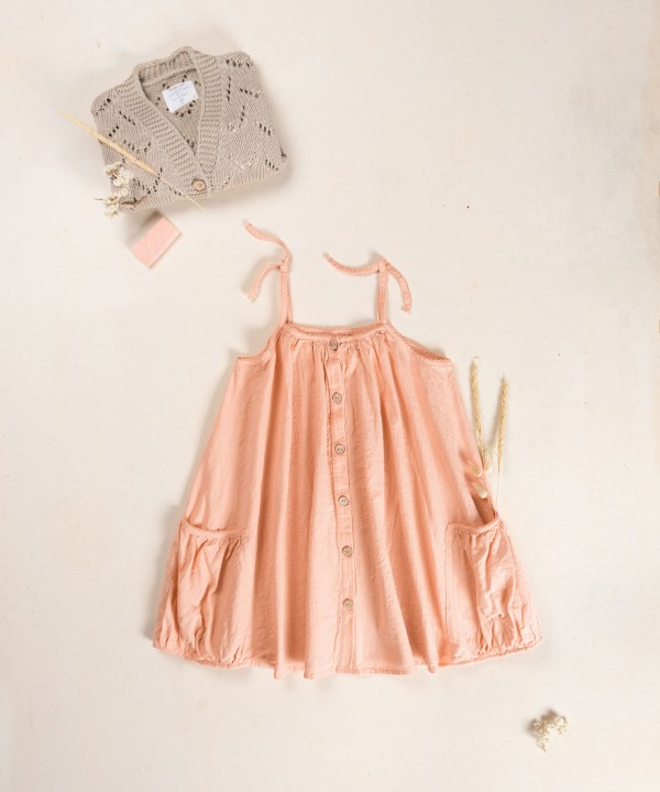 Vestido de tejido de algod�n org�nico