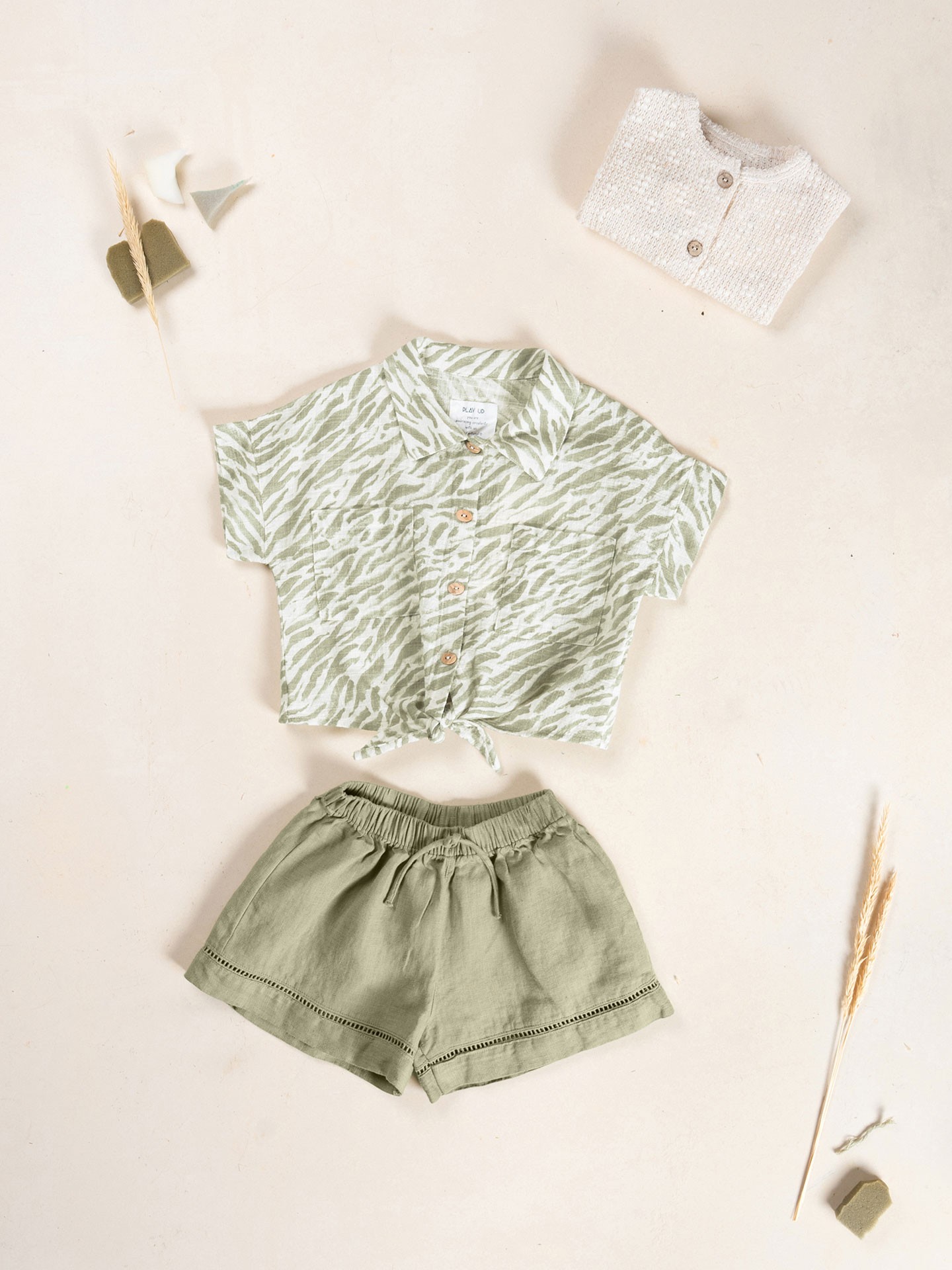 Camicia in cotone biologico con stampa