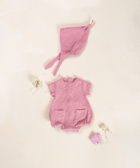 Combinaison en mélange de coton et coton recyclé