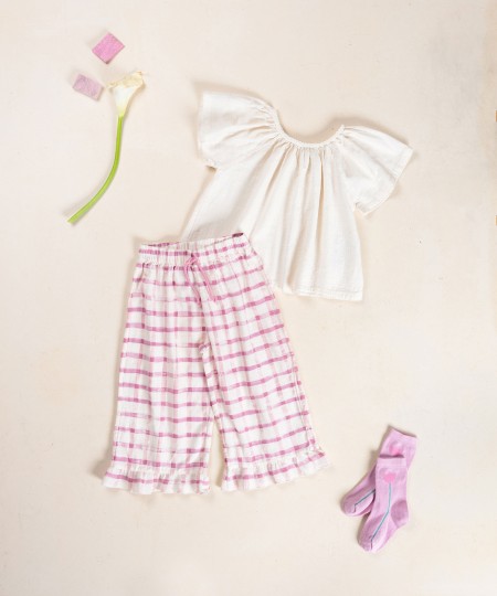 Tunic made of organic cotton fabric
