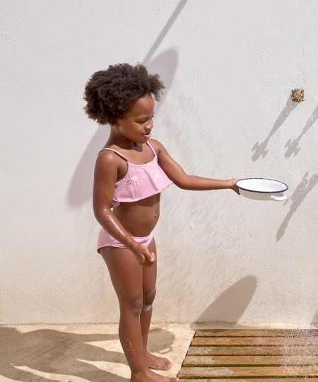 Printed organic cotton bikini