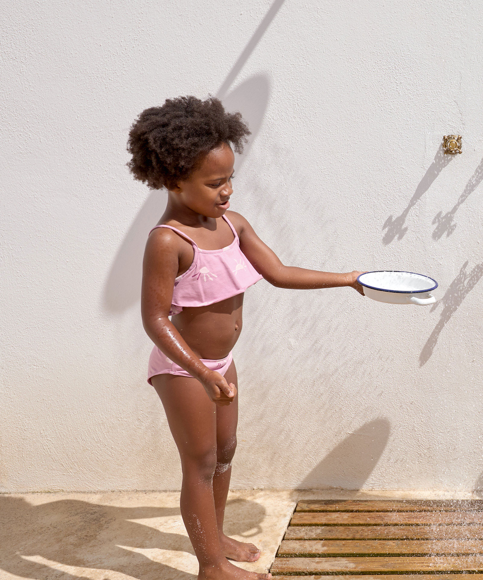 Printed organic cotton bikini