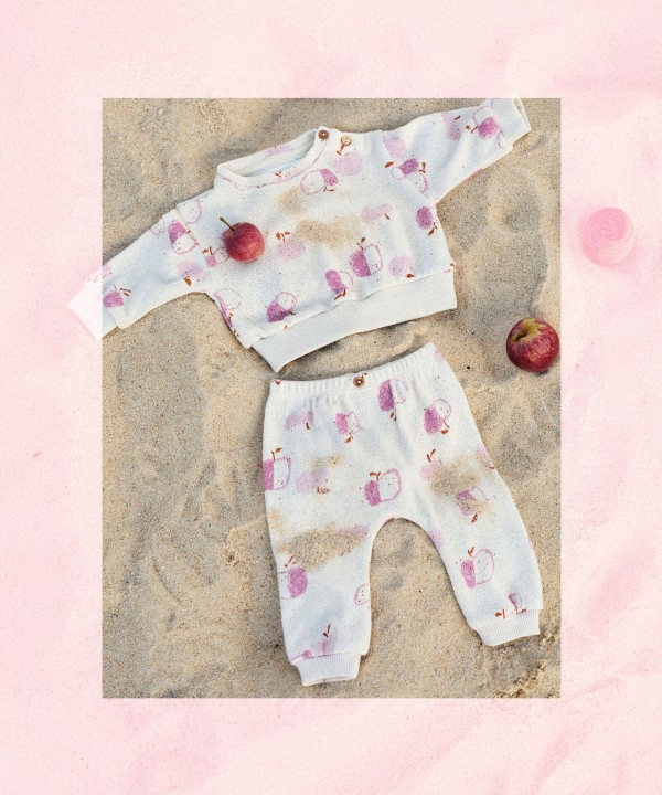 Jersey con estampado de manzanas