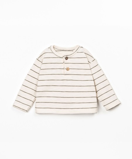Striped knitted sweater