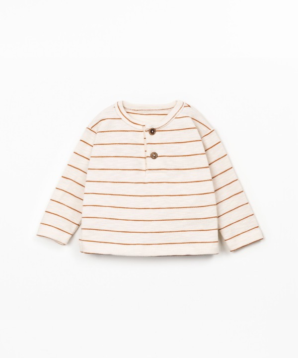 Pull rayé en maille