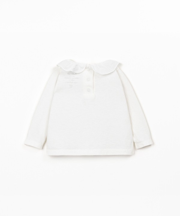 Pull en maille en m�lange de coton bio et recycl�