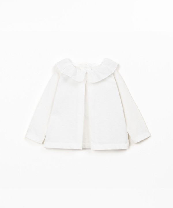 Pull en maille en m�lange de coton bio et recycl�