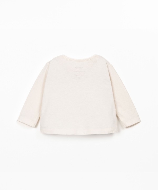 Pull en maille en coton biologique et recycl?