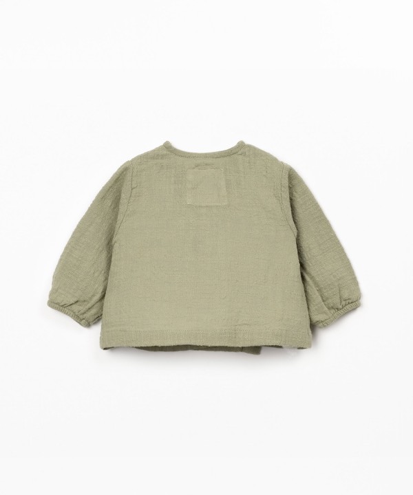Blusa in tessuto di cotone biologico