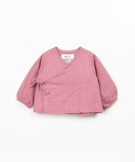 Blusa in tessuto di cotone biologico