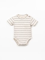 Body a righe in cotone biologico