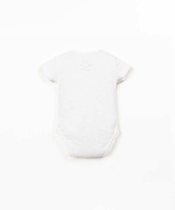 Body en coton biologique � manches courtes