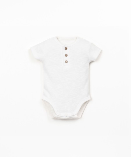 Body en coton biologique à manches courtes
