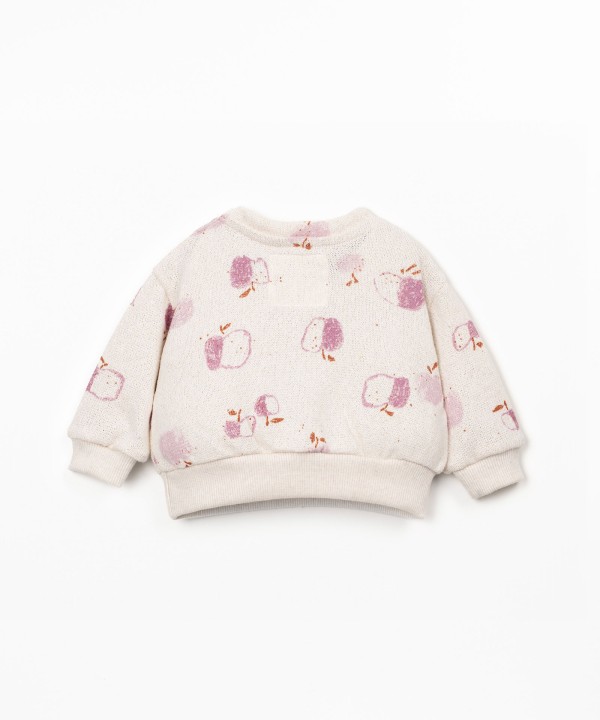 Maglione con stampa di mele