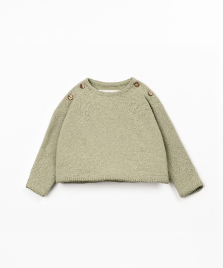 Pull en mélange de fibres naturelles et recyclées