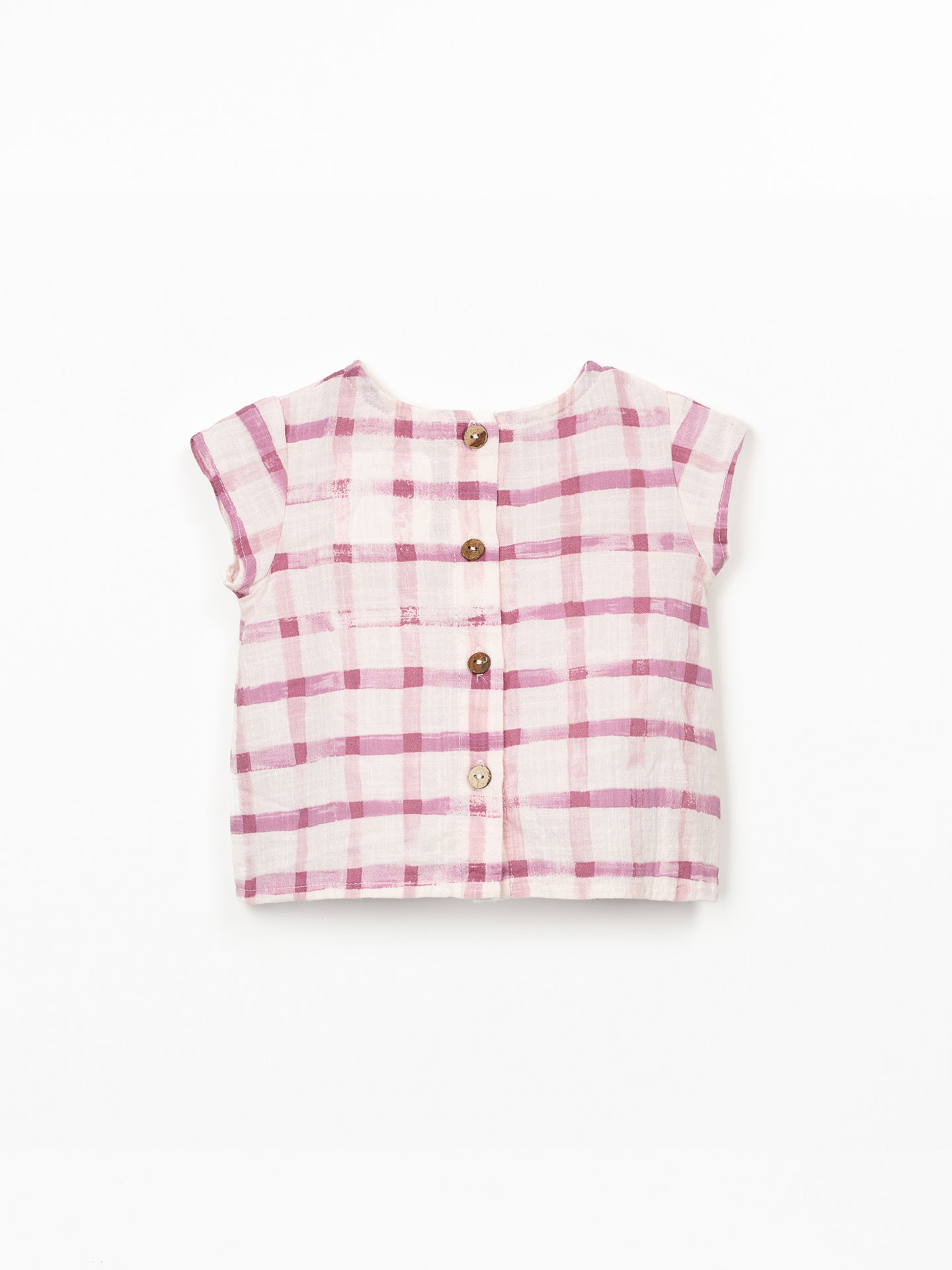 Blusa con stampa a quadretti