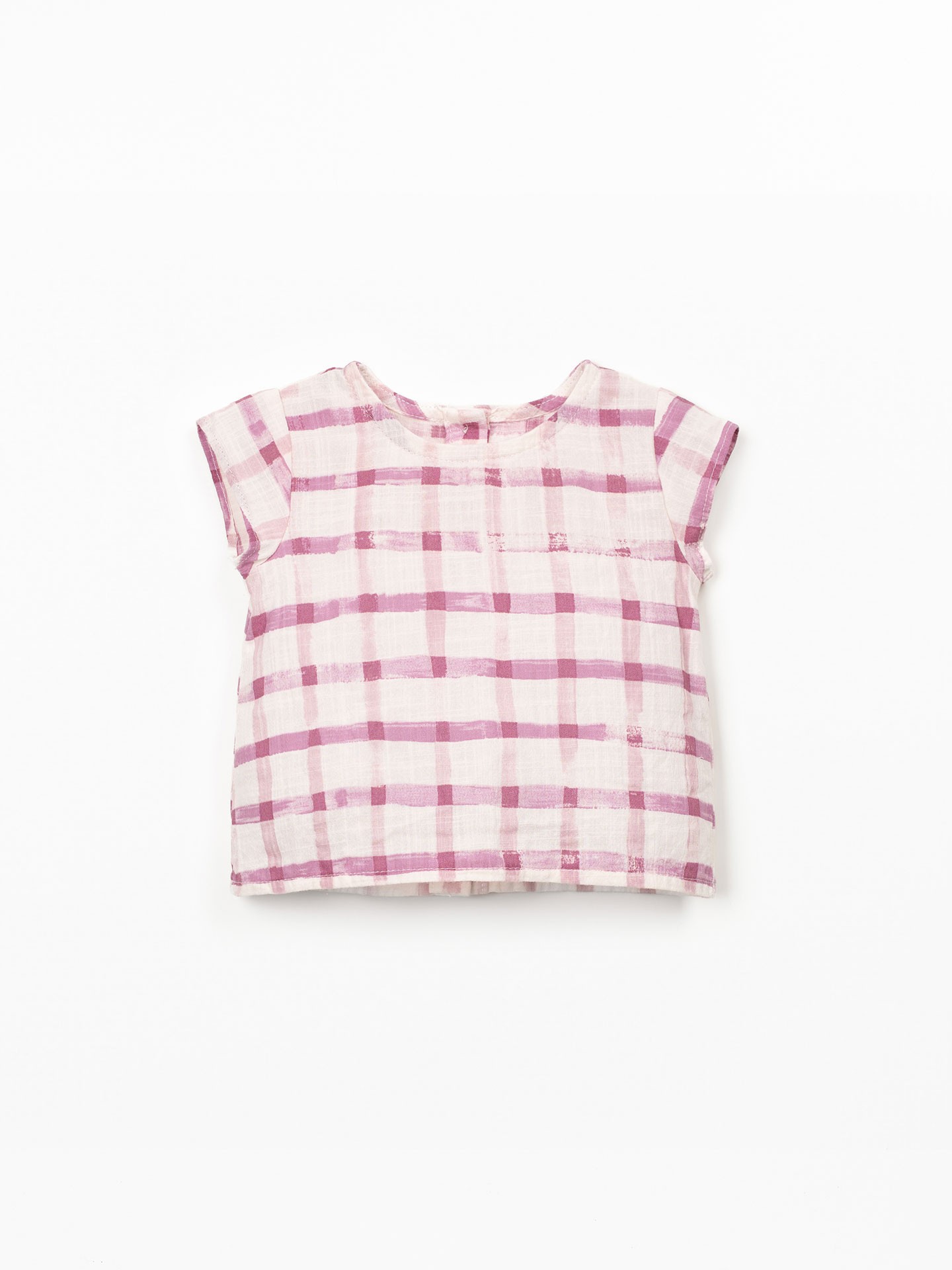 Blusa con stampa a quadretti