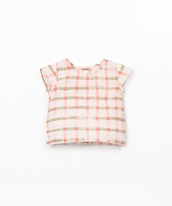 Blouse avec imprimé à carreaux