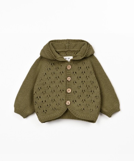 Chaqueta de punto con capucha